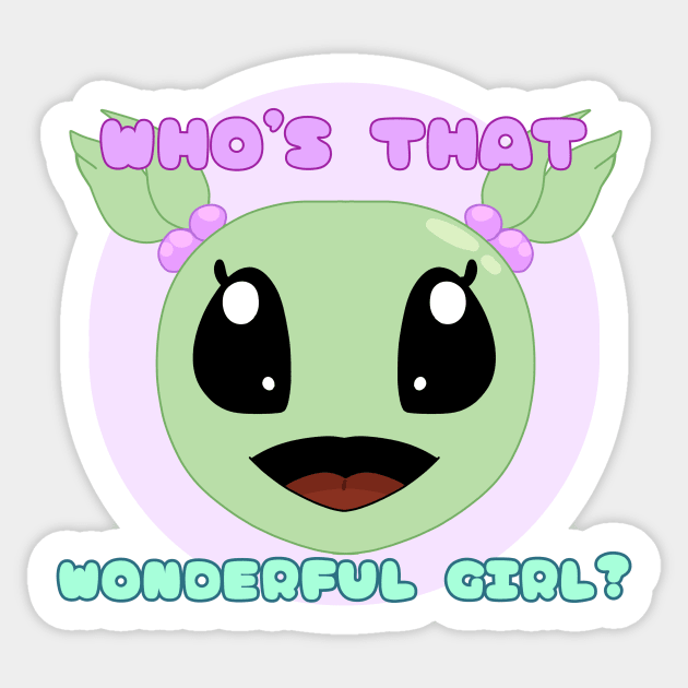 Nanalan "Who's That Wonderful Girl?" Sticker by HuskyCannot